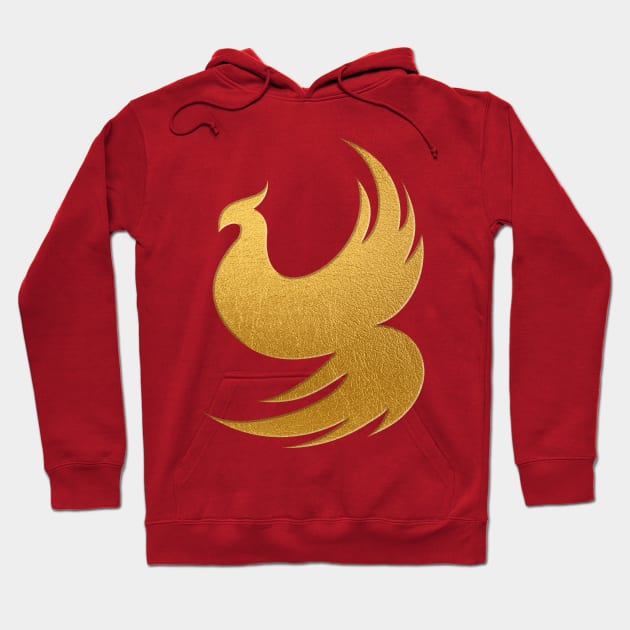 The Golden Phoenix Hoodie by SCL1CocoDesigns